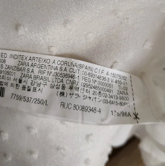 Zara Organza Puff Sleeve Blouse - Picture 8 of 10